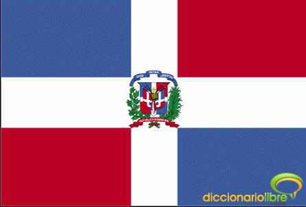 La bandera de Santo Domingo.